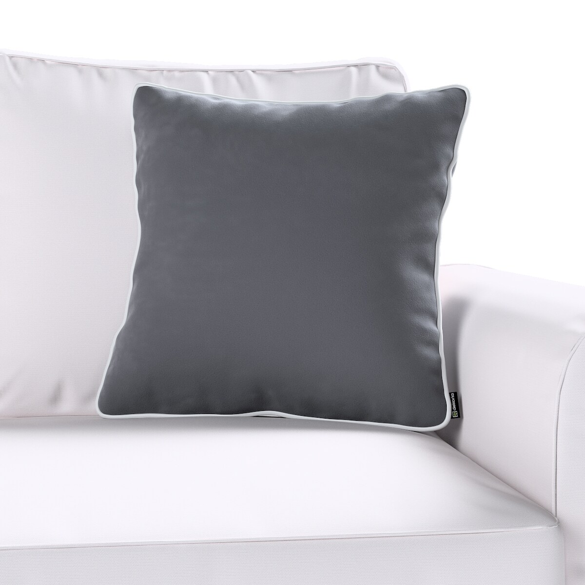 Poszewka Laura na poduszkę 60x60 grafitowy szary