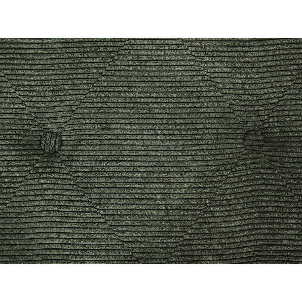 Stołek ze schowkiem sztruksowy zielony MALLARD