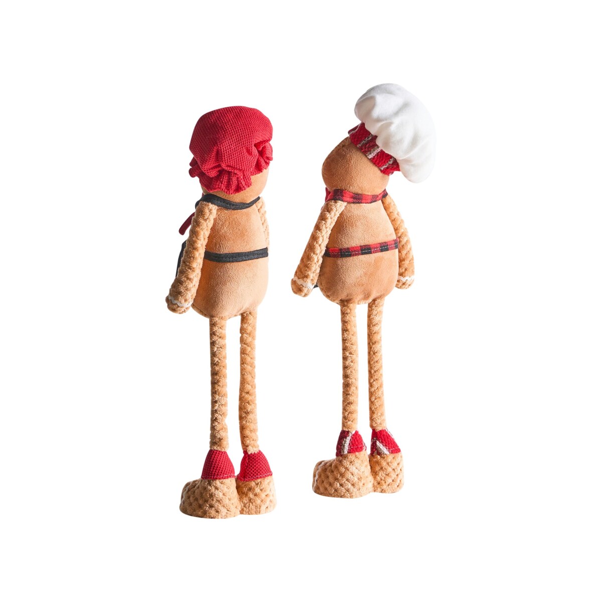 Zestaw 2 dekoracji świątecznych FLAKAVATNET Piernikowy ludzik 54 cm Brązowy