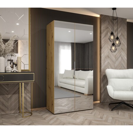 Szafa uchylna otwierana MARBELLA 3 100 wys. 202 cm Artisan + u. Kaszmir