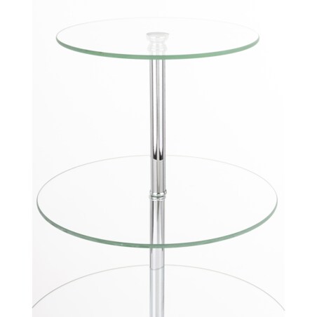 Patera szklana 3-poziomy 49x29,5x29,5 cm big