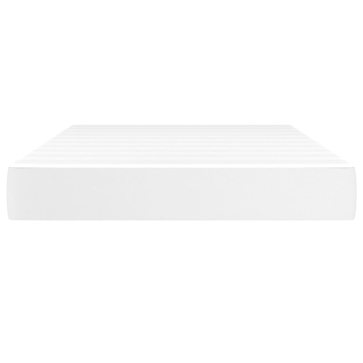 vidaXL Materac kieszeniowy, biały, 120x200x20 cm, sztuczna skóra