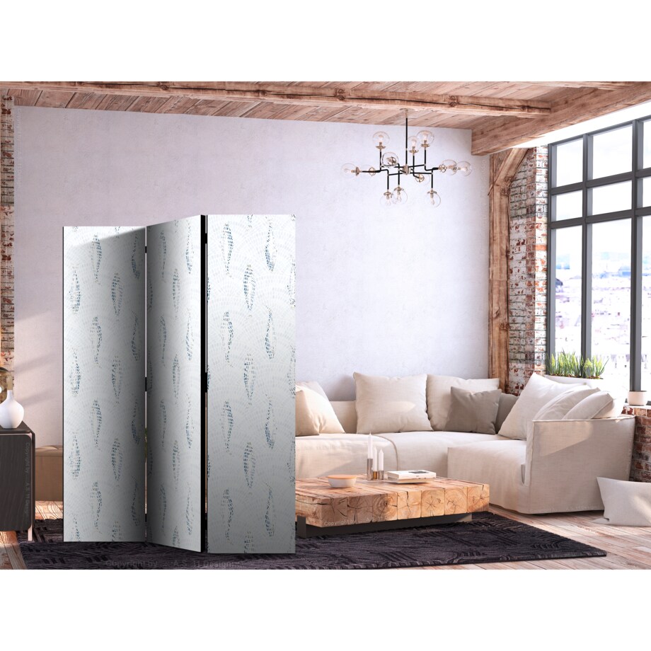 Parawan Akustyczny Delikatne Błękitne Ryby 135x172cm