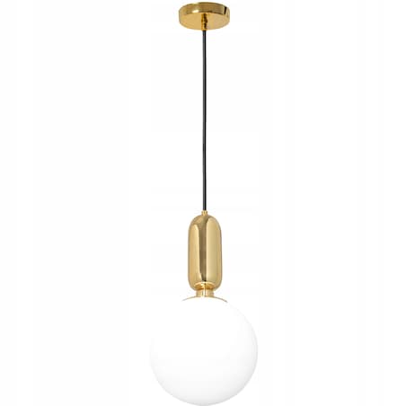 Lampa Sufitowa Nowoczesna Szklana Gold Złota E27