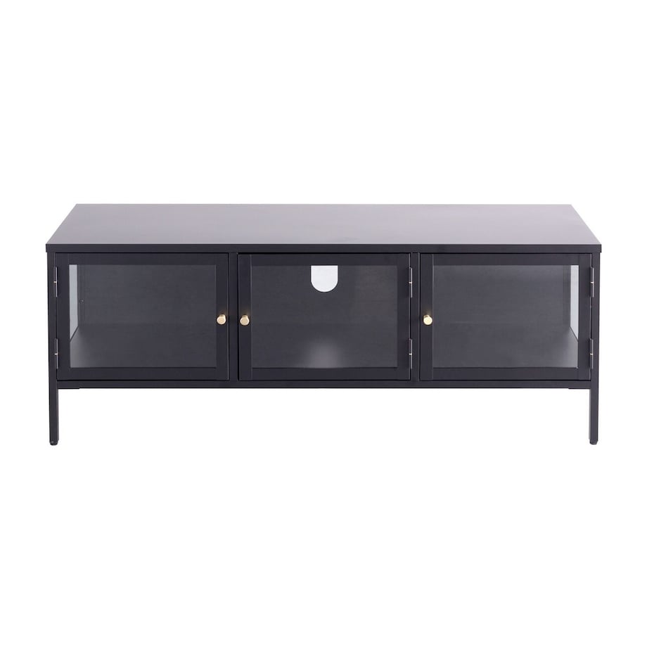 Szafka RTV Xappa black, 132 x 40,5 x 52 cm