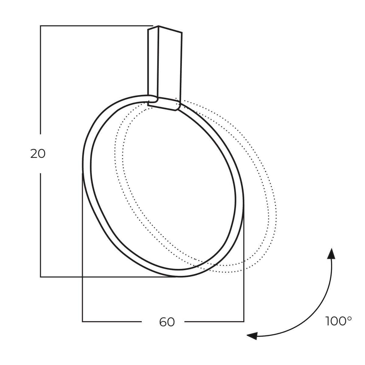 Kinkiet ścienny VINCENT AZ6203 Azzardo LED 35W 3000-6000K złoty