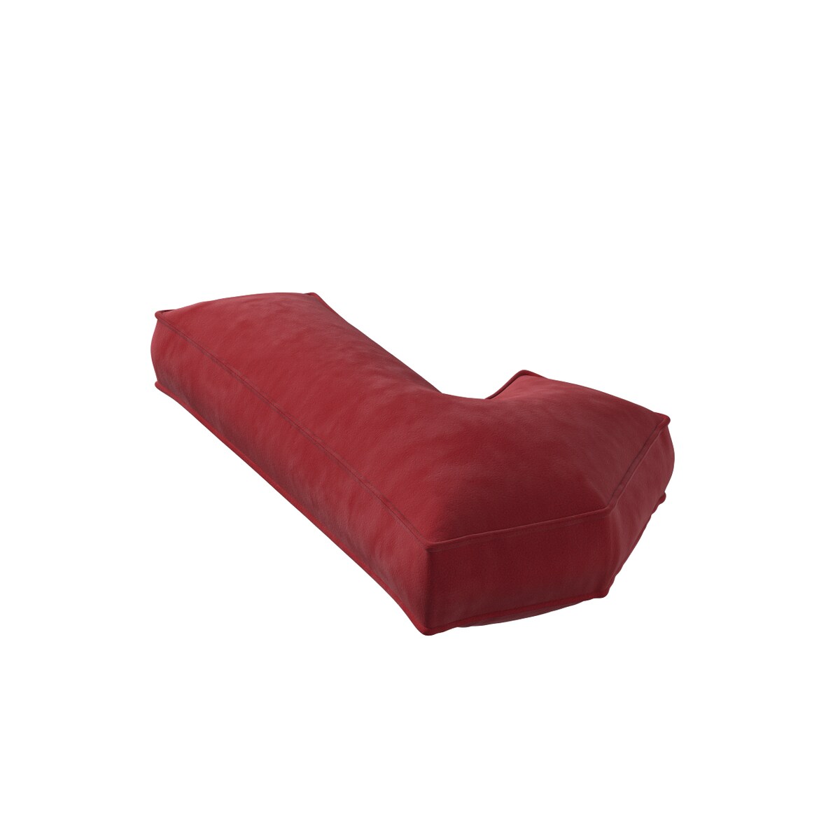 Poduszka Cyferka 1, intensywna czerwień, 25 x 40 cm, Posh Velvet