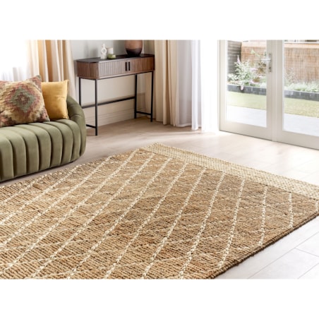 Dywan z juty 200 x 300 cm beżowy ZORAVA