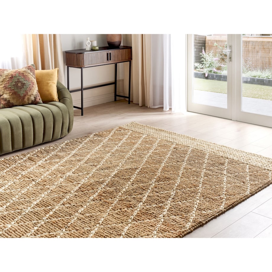 Dywan z juty 200 x 300 cm beżowy ZORAVA