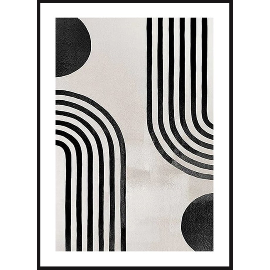 Poster Story, Plakat, Obraz - Czarny Łuk No2, wymiary 30 x 42 cm