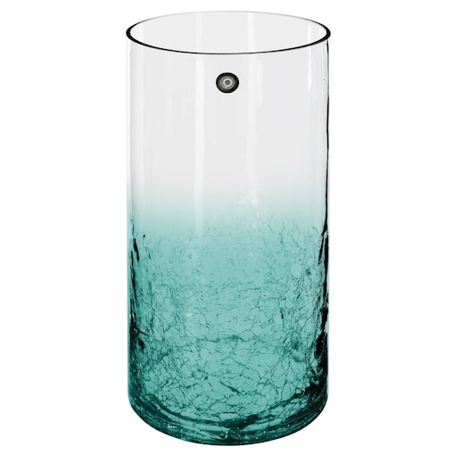 Wazon szklany z efektem popękanego szkła, wys. 30 cm