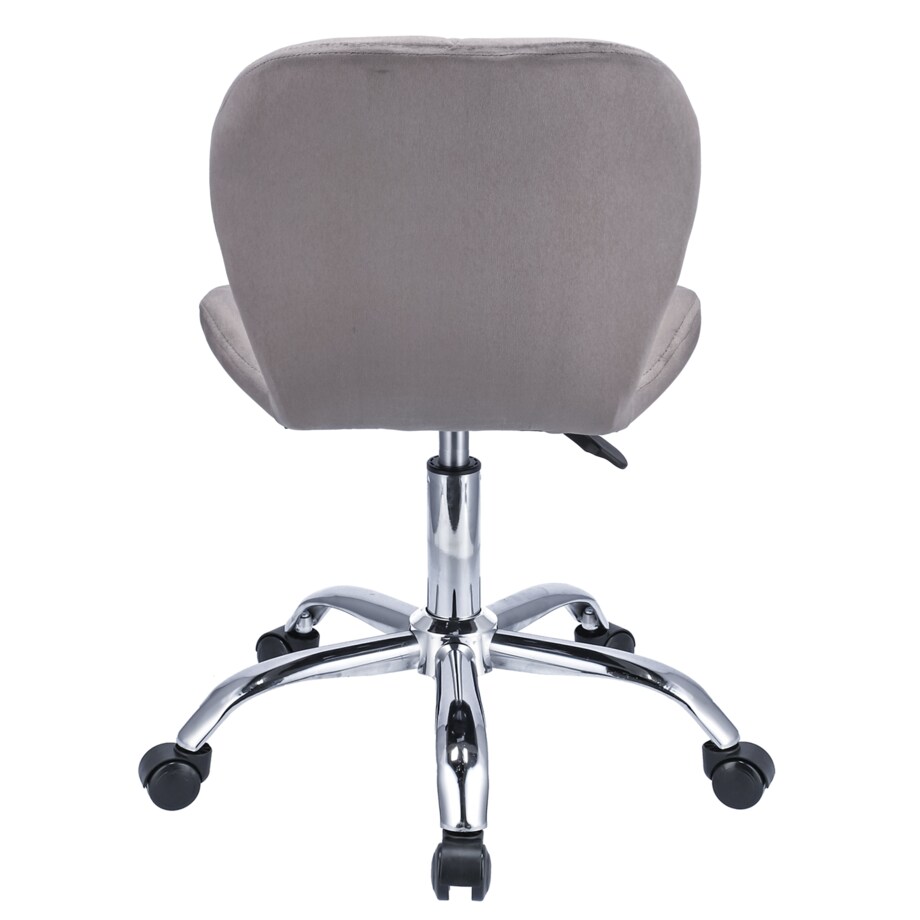 Krzesło welurowe obrotowe ENDO szare