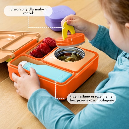OMIE OMIEBOX lunch box z termosem, Poppy Orange