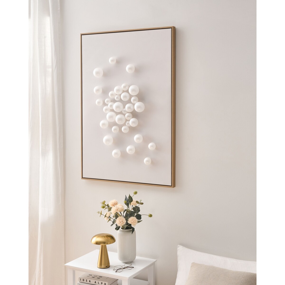 Dekoracja ścienna BANTRY 103 cm Biały