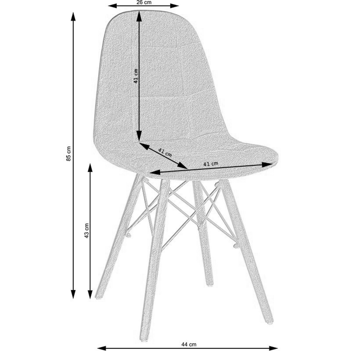 Krzesło tapicerowane skandynawskie nowoczesne welurowe turkusowe