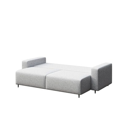 Hesto 3-osobowa rozkładana sofa - jasnoszara