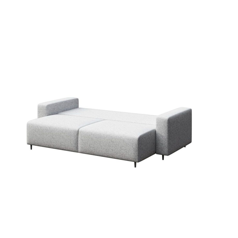 Hesto 3-osobowa rozkładana sofa - jasnoszara