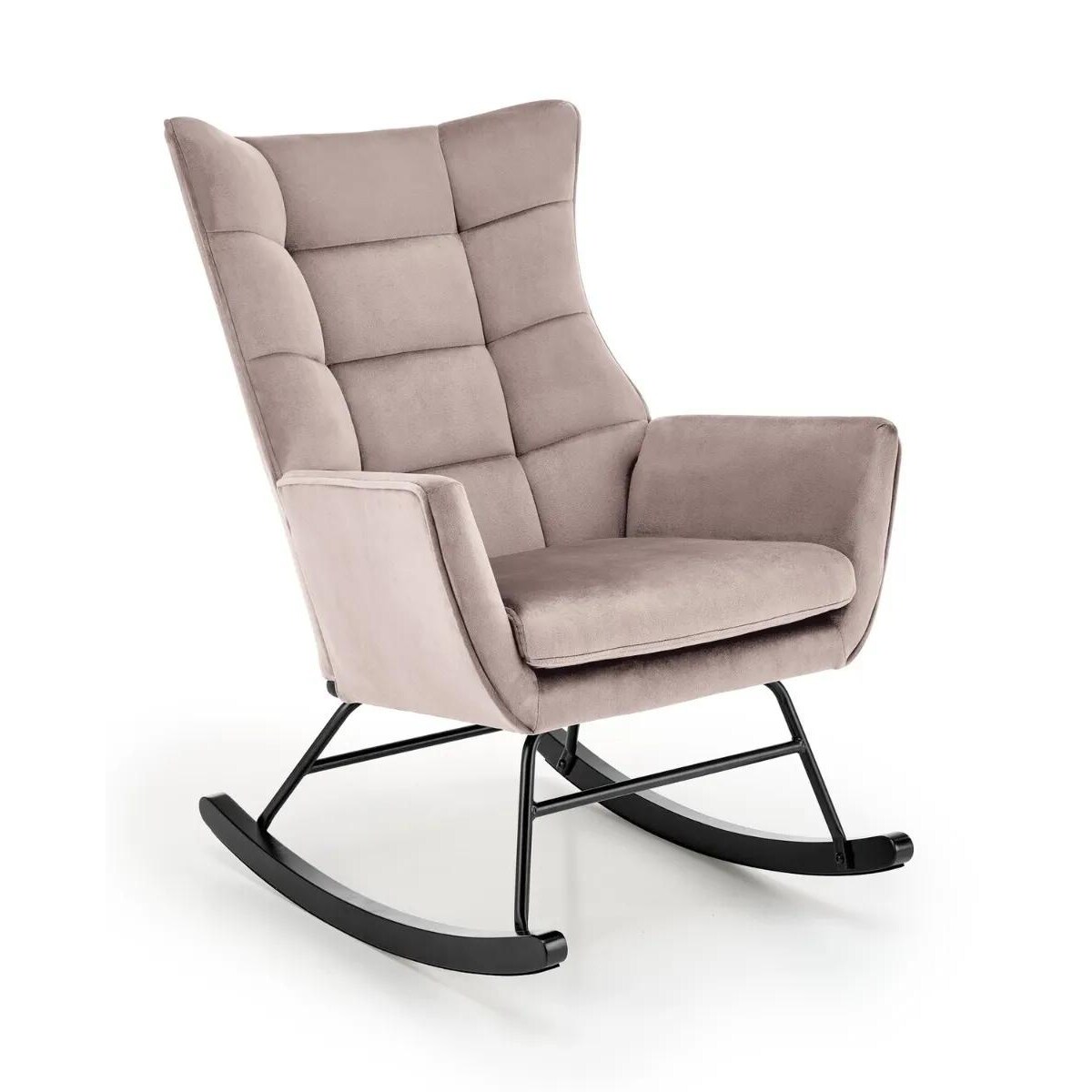 Fotel bujany BAZALTO VELVET beżowy