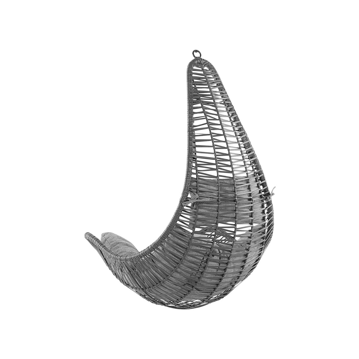 Fotel wiszący z technorattanu czarny ATRI II