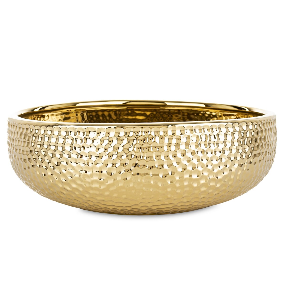Misa ceramiczna dekoracyjna 10x Ø 30 cm KAUSSI-2 złota