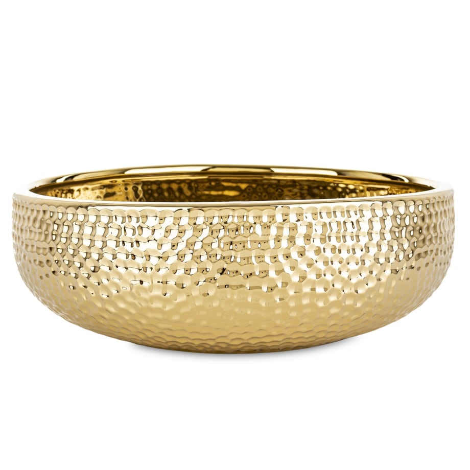 Misa ceramiczna dekoracyjna 10x Ø 30 cm KAUSSI-2 złota