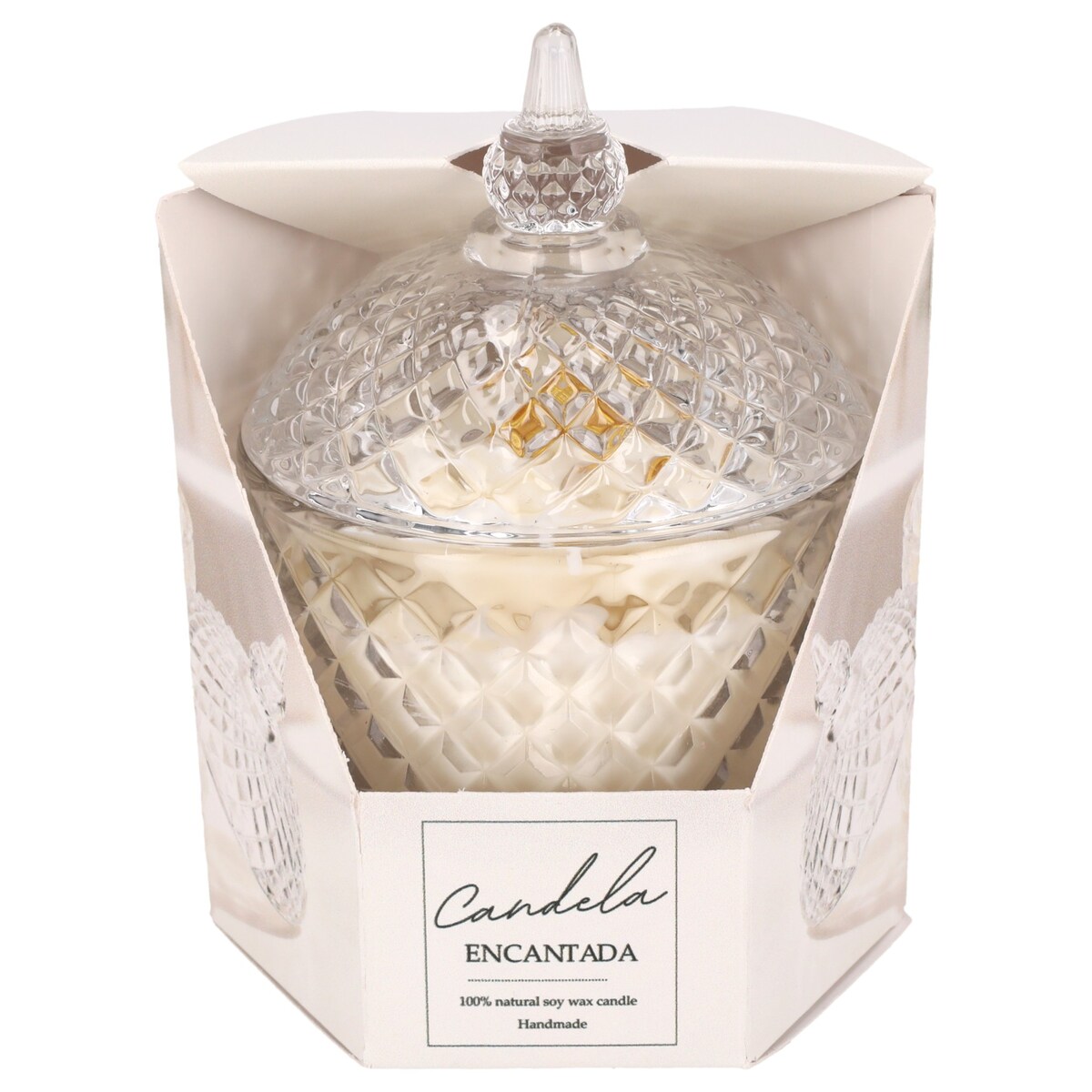 Świeca sojowa ZAPACHOWA świeczka KWIAT handmade prezent CANDELA ENCANTADA