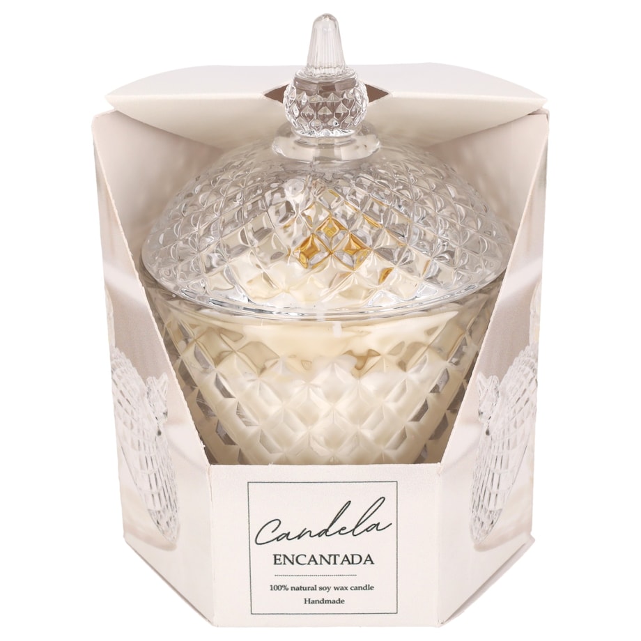 Świeca sojowa ZAPACHOWA świeczka KWIAT handmade prezent CANDELA ENCANTADA