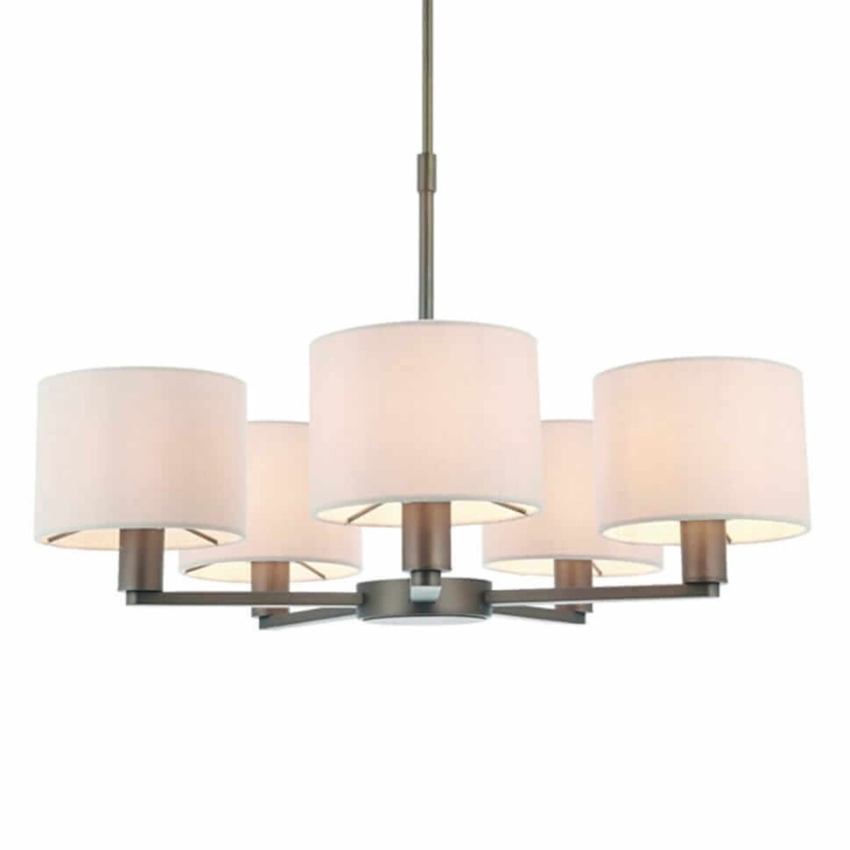 Wielopunktowa lampa wisząca Daley 73017 Endon antyczny brąz biała