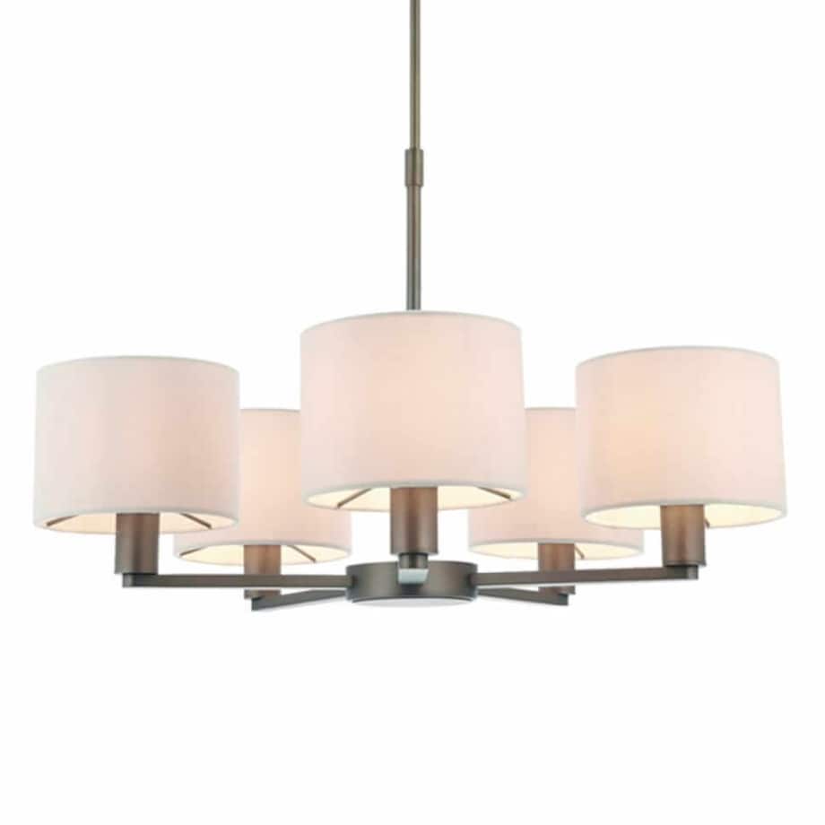 Wielopunktowa lampa wisząca Daley 73017 Endon antyczny brąz biała