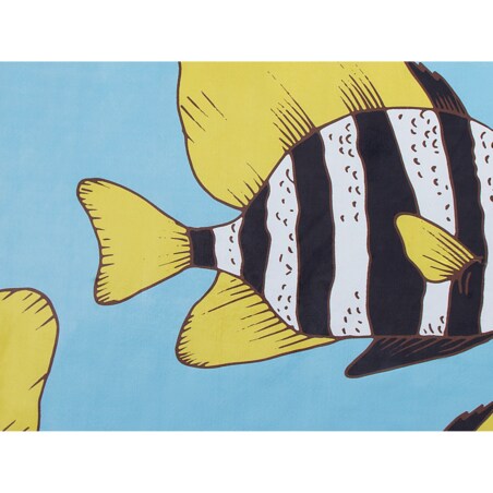 Dywan w rybki 80 x 140 cm niebieski FIZME