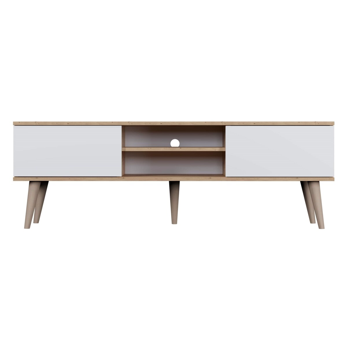 Szafka RTV Toronto 160 dąb artisan & biały