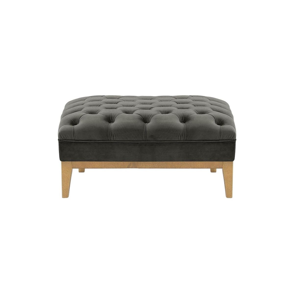 Pufa Chesterfield Modern Wood-Velluto 19