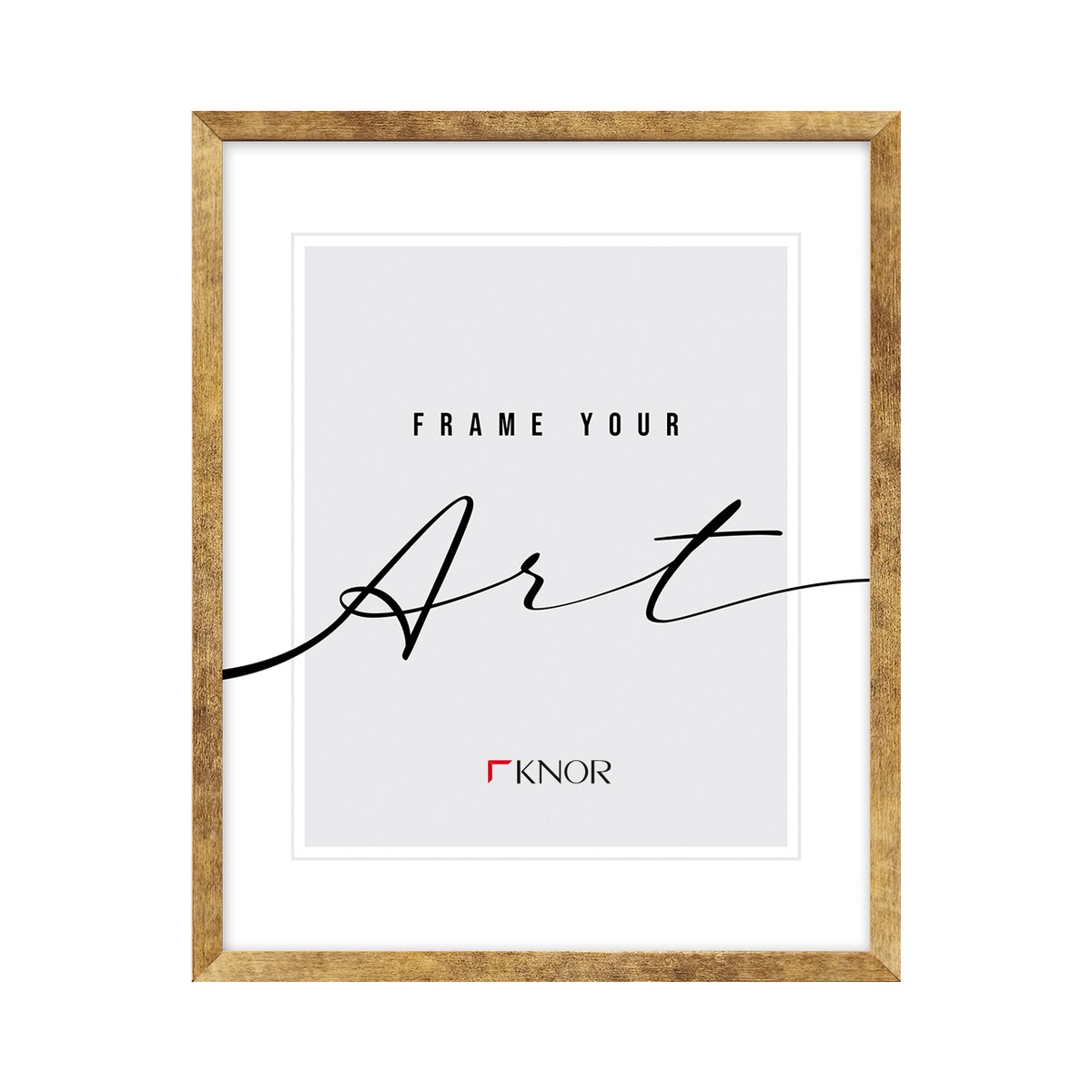 Ramka złoto, 50x70 cm, ramka na zdjęcie, Knor - ramki do zdjęć i plakatów, ramki