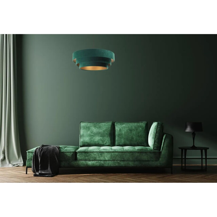 Lampa wisząca TRIO zielona/złota