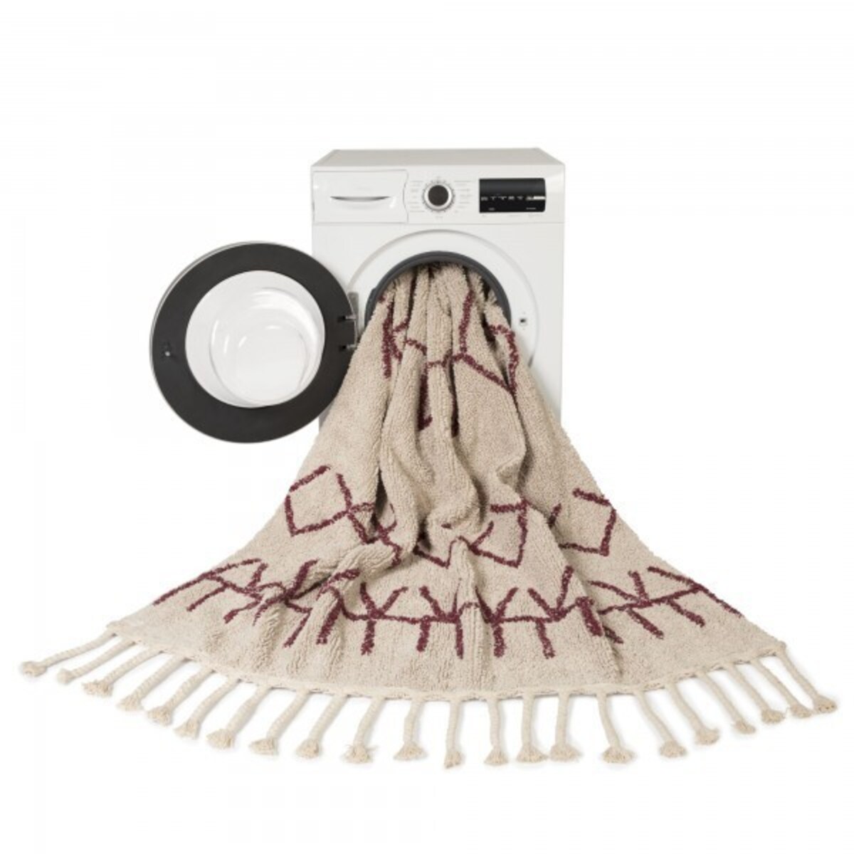 Dywan Bawełniany Bereber Burgundy 120x160 cm Lorena Canals