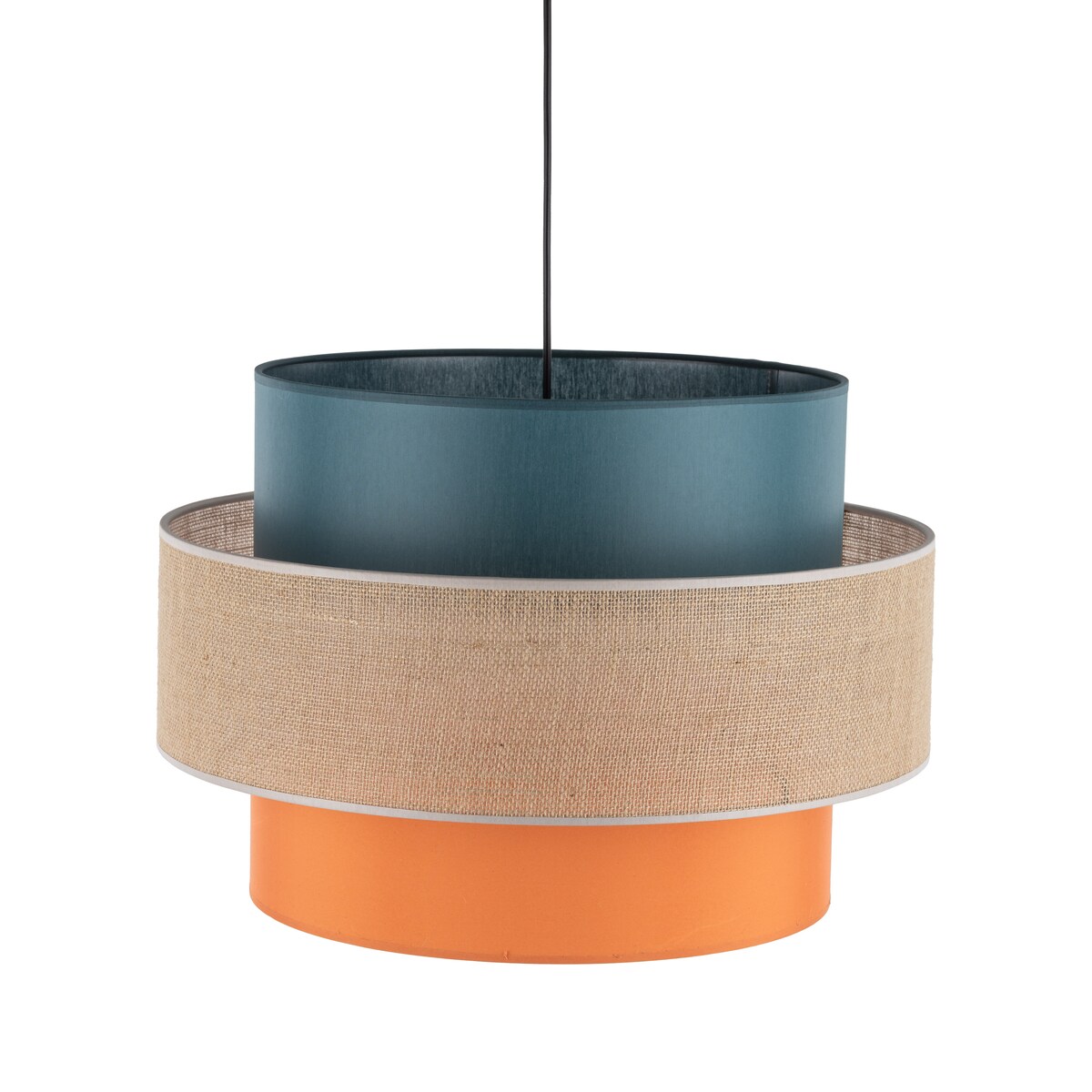 Lampa wisząca TK Lighting TRIO JUTA MIX 2758, klosz 50 cm, E27, naturalna juta, regulowana wysokość