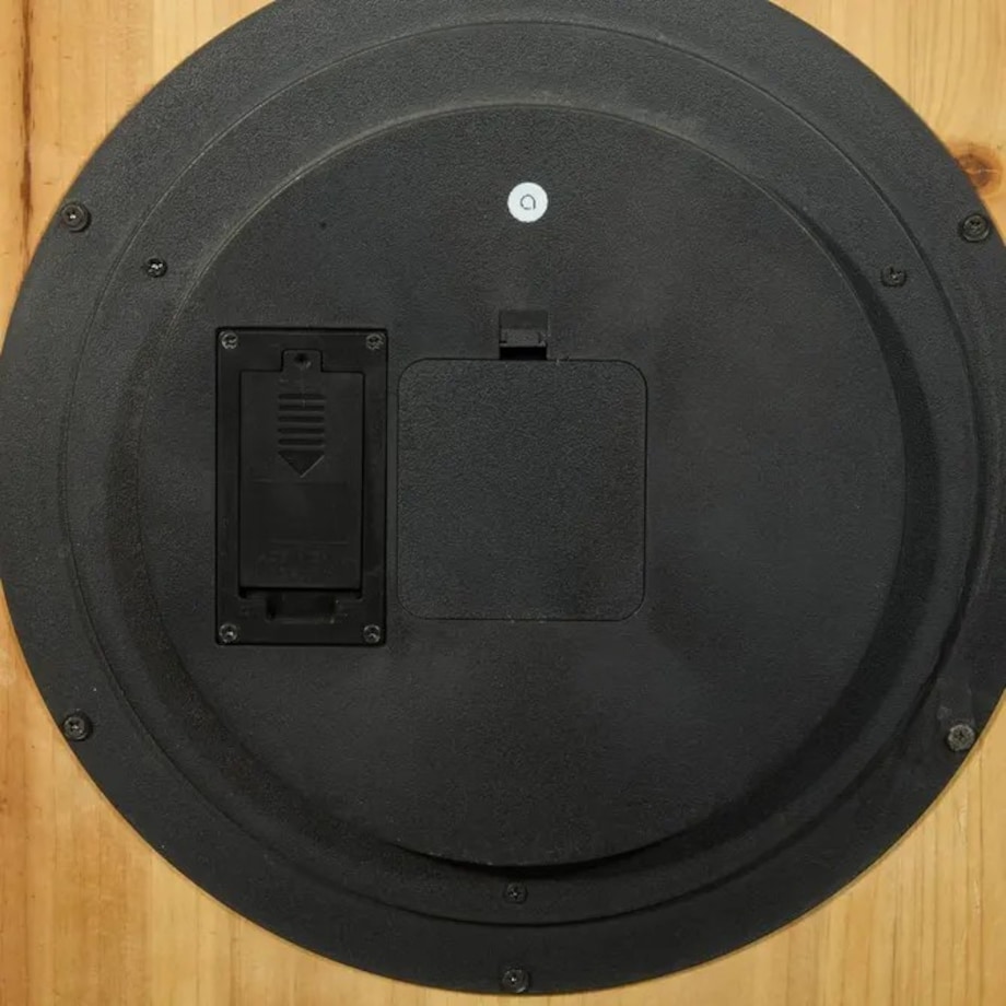 Zegar ścienny, drewno + MDF, beżowo-złoty, Micka, 63,5 cm