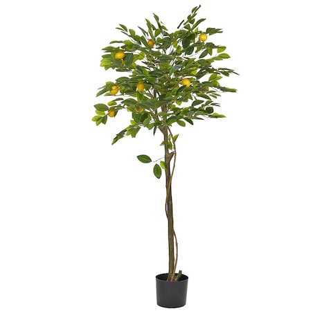 Sztuczna roślina LEMON TREE 156 cm Zielony
