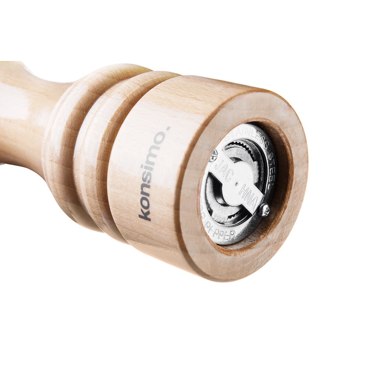 Konsimo MILOS Zestaw młynków 12 cm, 2 szt. buk, buk