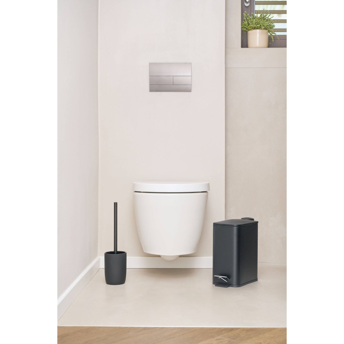 Szczotka WC z ceramicznym pojemnikiem, Ø 10 cm