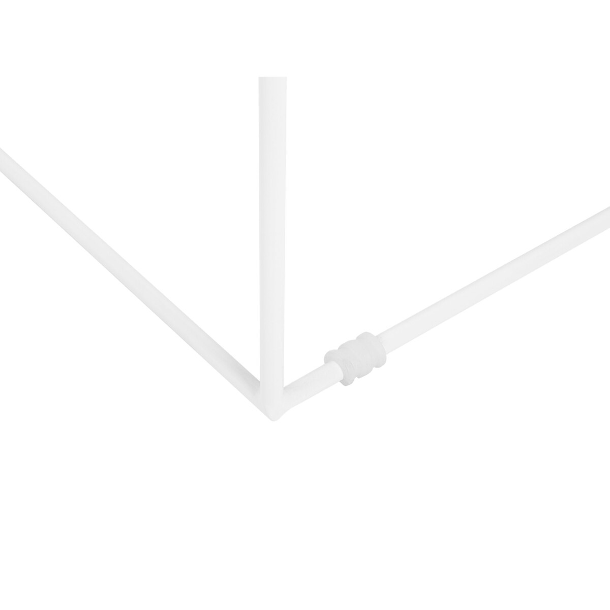 Stolik pomocniczy metalowy biały SAXON