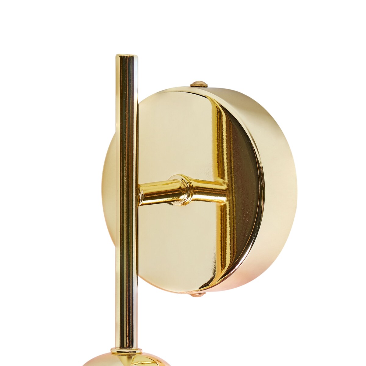 Zestaw 2 szklanych lamp ściennych różowy ANADYR