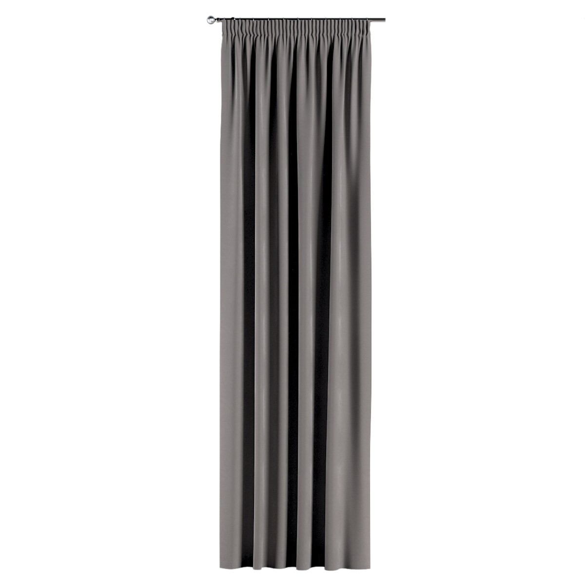 Zasłona na taśmie marszczącej 1 szt. 130x245 gołębi szary