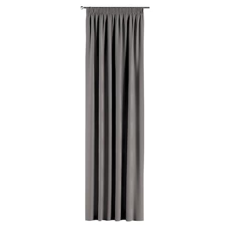 Zasłona na taśmie marszczącej 1 szt. 130x245 gołębi szary