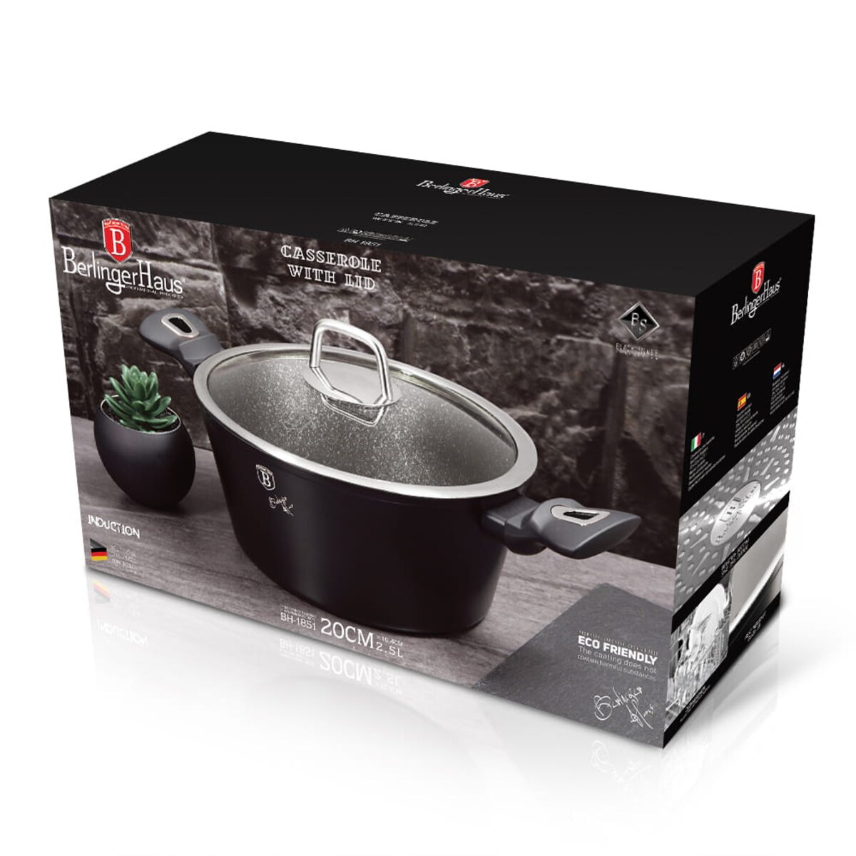 Garnek tytanowy 20 cm Black Royal Berlinger Haus BH-1851