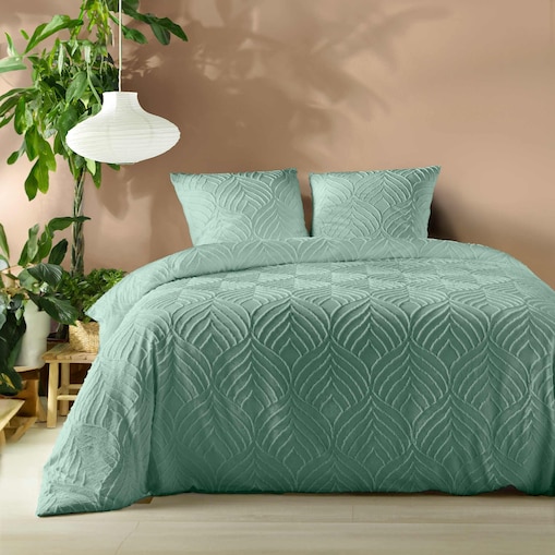 Komplet pościeli z tuftowanym wzorem 240x220 cm TIPLU zielony