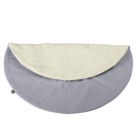 Mata okrągła, srebrzysty szary, 130cm, Posh Velvet