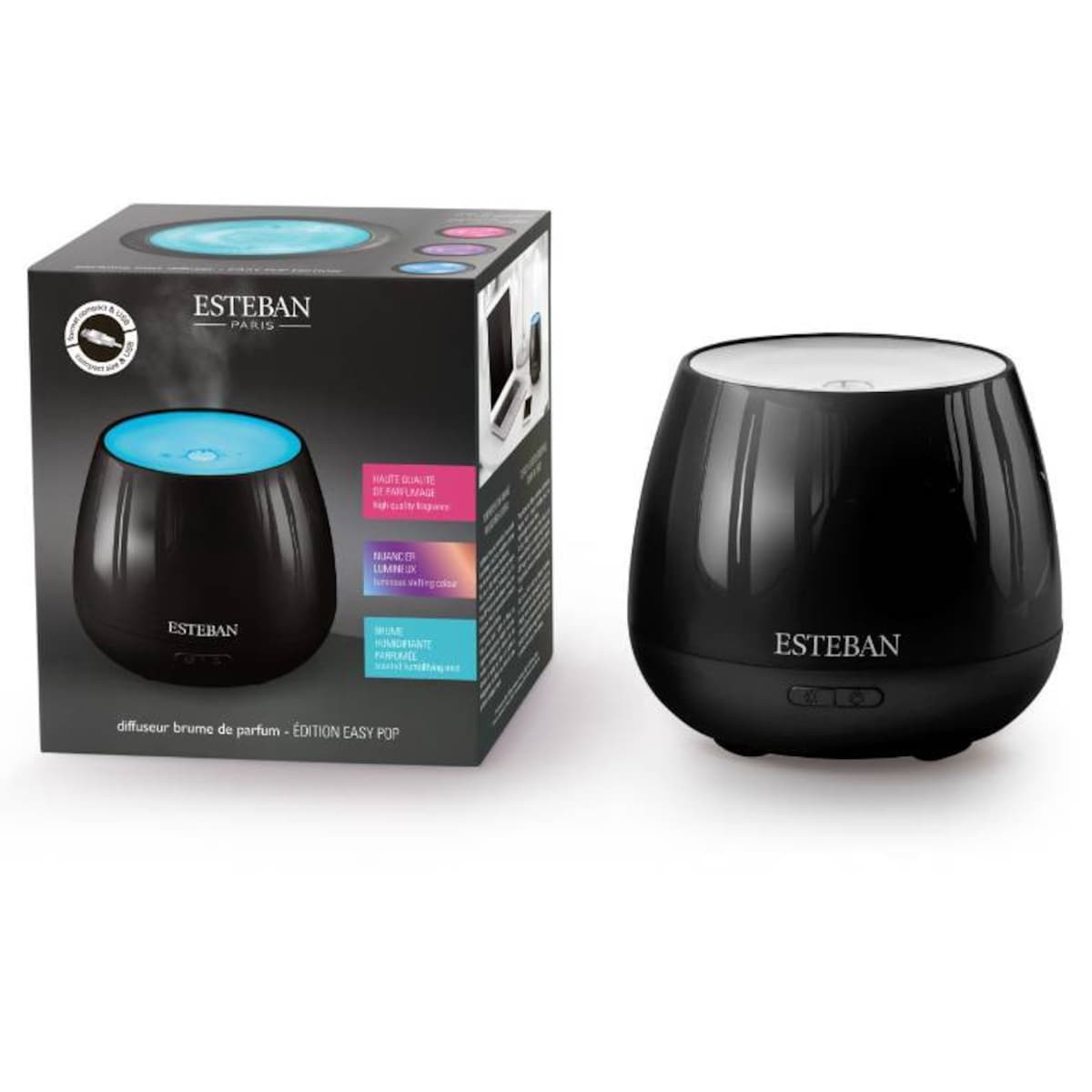 Dyfuzor mgiełki zapachowej Easy Pop Noir, Esteban
