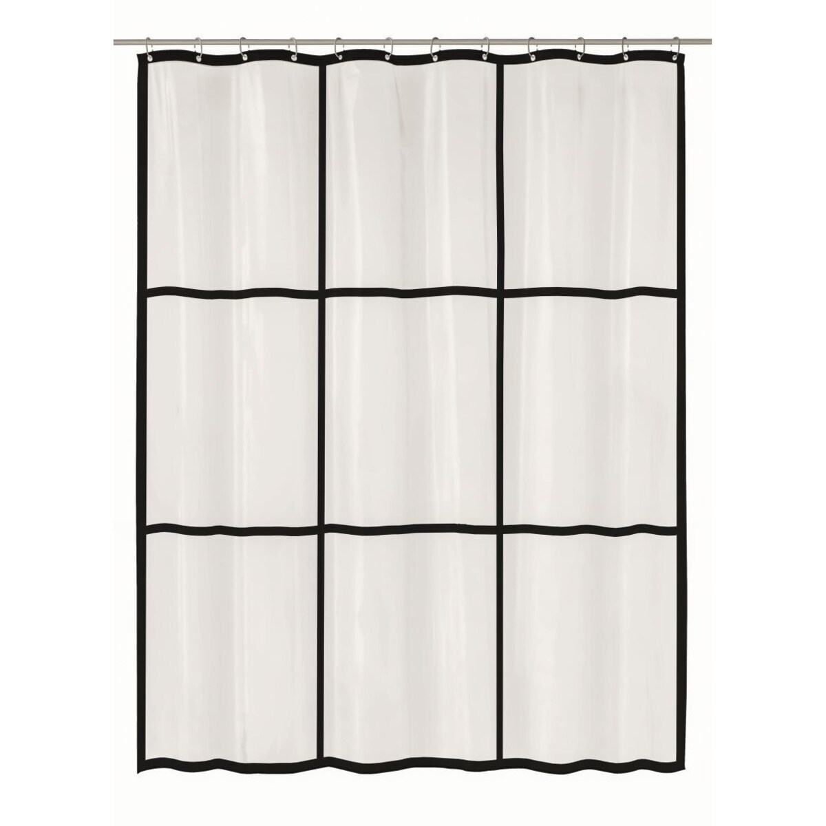 Kleine Wolke Brooklyn Ekologiczna Zasłona prysznicowa przezroczysta 180x200 cm PEVA bezzapachowa