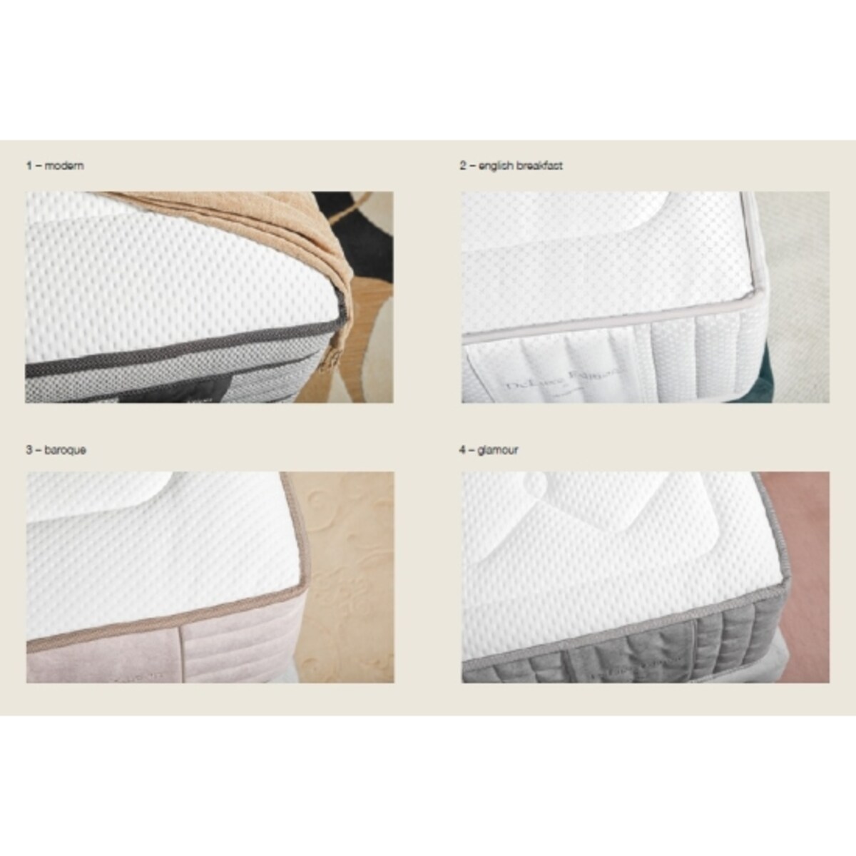 Materac Hilding DeLuxe FIGARO 140 x 200 cm Baroque